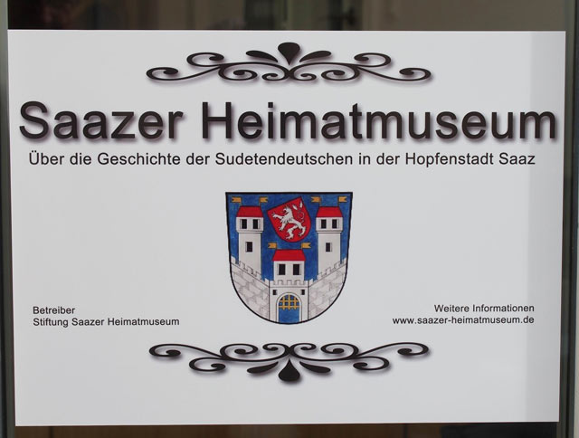 Saazer-Heimatmuseum-Schild